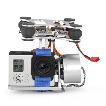 Brushless Camera Mount Gimbal with Motor /Controller for DJI Phantom F450 F550 X525 Gopro Hero3 (Silver) - Intl