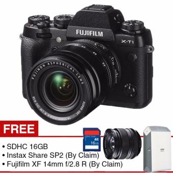 Fujifilm X-T1 Kit XF 18-55mm + Gratis SDHC 16 GB & Free Claim Fujifilm XF 14mm f/2.8 R + Instax Share SP2
