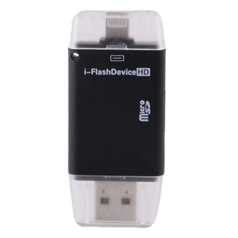 i-flash Drive External Storage OTG Card Reader for Apple iPhone / iPad - Black