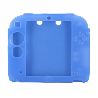 Moonar Five Colors Soft Silicone Skin Case Cover for Nintendo 2DS (Blue)