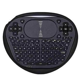 Portable Wireless Touchpad Keyboard Wireless Voice Multimedia Capabilities Function for PC Pad Android TV Box Google TV Box Xbox 360 PS3 HTPC IPTV Smart TV Box Black - intl