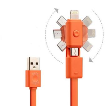 Fengsheng USB Charging Cable 360 Degree Rotary 1m Combo Data Cable For Andrews and iso Phone - intl