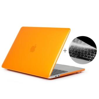ENKAY Hat-Prince 2 In 1 Crystal Hard Shell Plastic Protective Case + US Version Ultra-thin TPU Keyboard Protector Cover For 2016 New MacBook Pro 13.3 Inch Without Touchbar (A1708)(Orange) - intl
