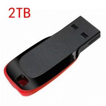 LCFU764 Original 2TB U Disk Cool Blade Business Creative Gift Mini Speed Convenient Android Phones And PC Dedicated USB Flash Drive (Red) - intl