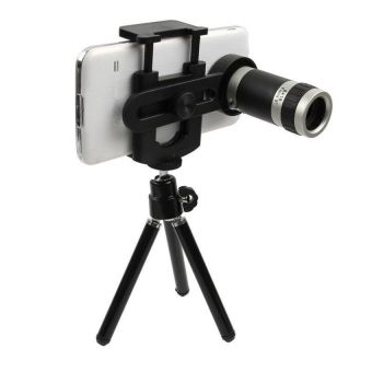 TECHO Universal Camera Lens with Mini Tripod for iPhone / Samsung Galaxy S5 5-piece Set - Intl