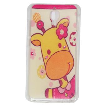 Cantiq Case Giraffe Cute Girls Shine Swarovsky For Xiaomi MI 4 Ultrathin Jelly Case Air Case 0.3mm / Silicone / Soft Case / Case Handphone / Casing HP - 8