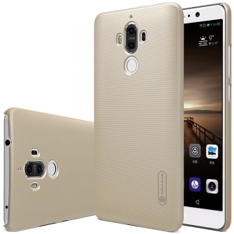 Huawei Mate 9 Case Original Nillkin Super Frosted Hard Plastic Cover For Huawei Mate 9 Phone Cases Free Screen Protector Film (Gold) - intl