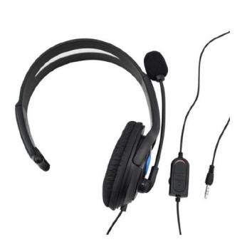 Gaming Head HuntGold Headphone with Vol Control for Playstation 4 Hitam