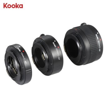 KOOKA KK-C68P AF Macro Extension Tube Set for Canon (12mm/20mm/36mm) 60D 70D 5D2 5D3 7D 6D 650D 600D 550D - intl