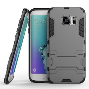 ProCase Shield Armor Kickstand Iron Man Series for Samsung Galaxy S7 EDGE - Black