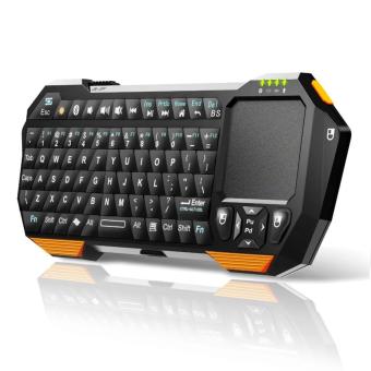 QQ Keyboard Bluetooth Mini dengan Touchpad & Mouse - Black