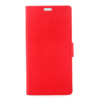 PU Leather Case Flip Wallet Stand Cover for Samsung Galaxy J3 Pro(Red) - Intl