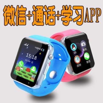 Children's smart phone watch WeChat QQ waterproof student touch screen camera can be positioned in a multi-color card - intl