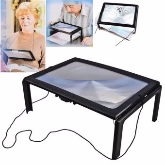 BIG A4 Full Page 3X Magnifier Sheet LARGE Magnifying Glass Book Reading Aid Lens - intl