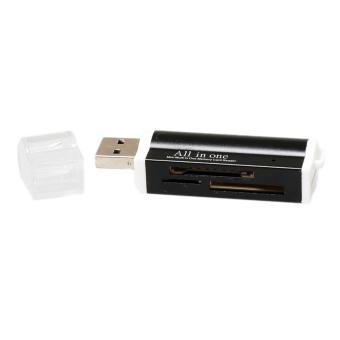 Fancyqube Mini Multifunctional Design USB Card Reader For SD/TF - Black,Blue,Gold,Purple - intl
