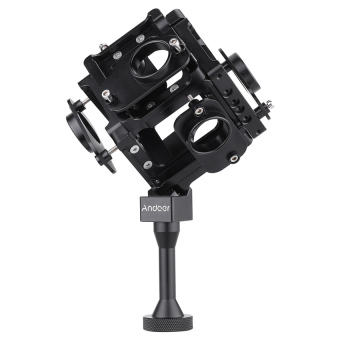 Andoer 360/720 Degree VR Full Shot Aerial FPV Panorama SquareBracket Cage Monopod for Gopro Hero 3 / 3+ / 4 (Black)