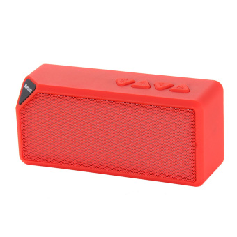 VAKIND Portable Wireless Bluetooth Stereo Speaker with Colorful Light (Red)