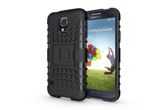 Asuwish Heavy Duty Rugged Armor Case Hybrid Silicone TPU Shockproof Cover with Kickstand for Samsung Galaxy S5 I9600 G900F G900H G900M - intl