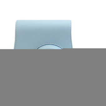 Tali bahu tas kulit kamera Retro kasus bundel untuk Fujifilm Instax Mini 8 (biru)