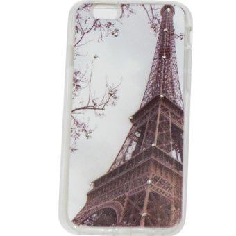 Cantiq Case Vintage Paris Shine Swarovsky For Apple iPhone 6 Ukuran 4.7 inch / 6G Ultrathin Jelly Case Air Case 0.3mm / Silicone / Soft Case / Case Handphone / Casing HP - 6