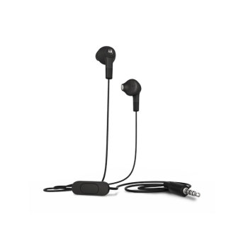 Motorola Wired Earbuds With Remote and Mic Jack 3.5mm (1.2m) - Hitam
