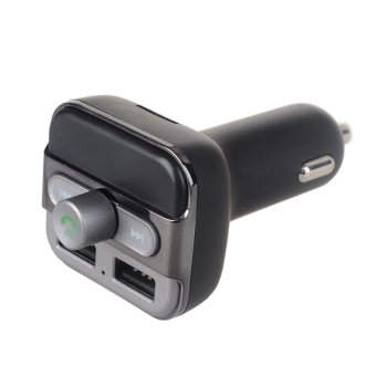 Babanesia Bluetooth Car Charger Dual USB Port BT20 - Hitam