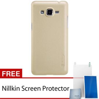 Nillkin For Samsung Galaxy J2 Prime Super Frosted Shield Hard Case Original - Emas + Gratis Anti Gores Clear