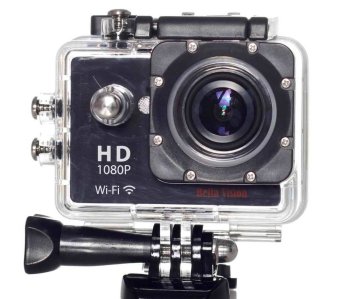 Bella Vision Action Sport Camera BV W9 - GoPro Killer WIFI - Waterproof - Hitam