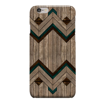 Indocustomcase Mexican Wood Cover Hard Case for Apple iPhone 6 Plus