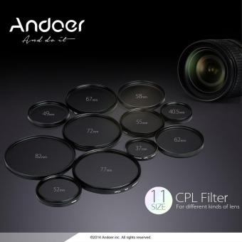 Andoer 77mm Digital Slim CPL Circular Polarizer Polarizing Glass Filter for Canon Nikon Sony DSLR Camera Lens - intl