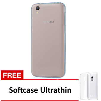 Softcase Ultrathin Untuk Oppo F1 S Plus - Hitam Clear + Free Softcase Ultrathin