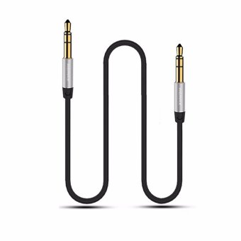 Remax 1M Universal AUX Audio 3.5mm Cable Male To Male Extension Gold Plated AUX Cable For Car iPhone iPod Headphone(Black) - intl