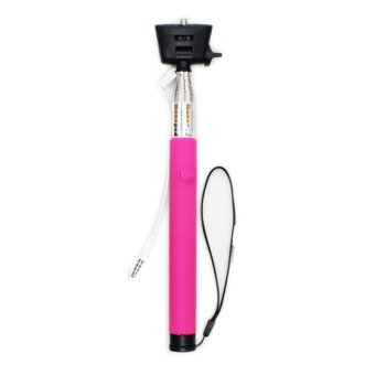 Fancyqube 22cm Self Timer Cable Monopod with Remote Shutter Button (Pink)