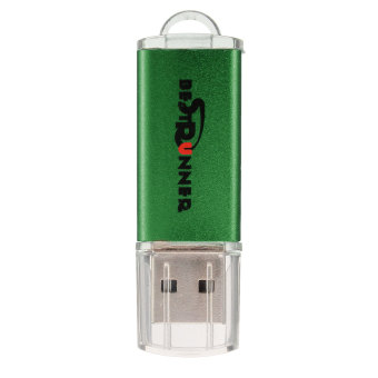 BESTRUNNER 512MB USB2.0 Bright Flash Memory Stick Pen Drive Storage Green
