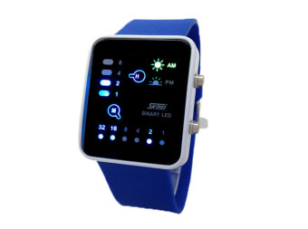 JIANGYUYAN SKMEI Digital LED Waterproof Casual Wrist Watches (Blue)