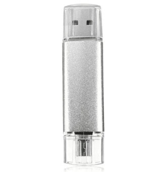 128G i-Flash Driver HD U-disk Lightning data for Android micro usb interface flash drive for PC/MAC(Silver)