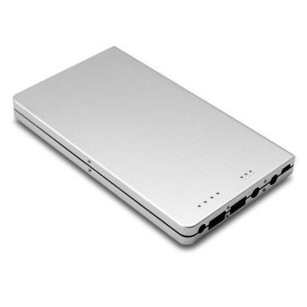 Dual Port Notebook External Battery Portable Charger Power Bank 30000mAh - Silver