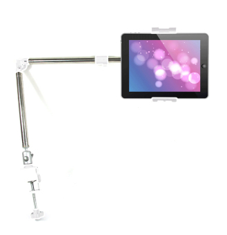 White Rotating Bed Tablet Mount Holder Stand for Ipad Mini Iphone Samsung Note(...)