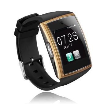 AiBot Lg518 Smart Watch 3D Curved Surface IPS High Bluetooth3.0 NFC Support Sim TF Card Pedometer Sleep Monitor Waterproof Smart - intl
