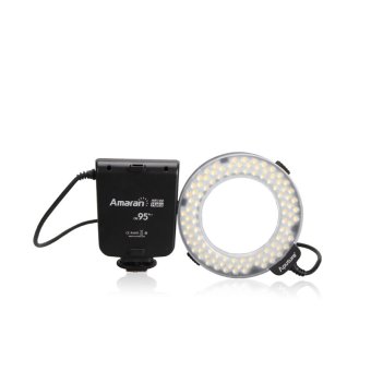 Aputure Amaran Halo HN100 CRI 95+ LED Ring Flash Light for Nikon D7100 D7000 D5200 D5100 D800E D800 D700 D600 D90 Camera Outdoorfree