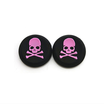 Jetting Buy Skull Joystick Soft Silicone Thumbstick Caps For PS3 PS4 XBOX ONE Controller 10-Pcs Set (Black/Pink)