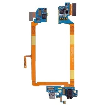 iPartsBuy USB Charging Connector Port Flex Cable and Earphone Audio Jack Flex Cable and Microphone Flex Cable Replacement for LG G2 / VS980