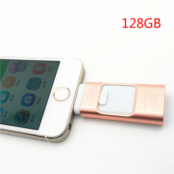 128GB 128GB 128GB Real Capacity Mini Usb Metal Pen Drive OTG Usb Flash Drive For iPhone 5/5s/5c/6/6 Plus/ipad(gold) - intl