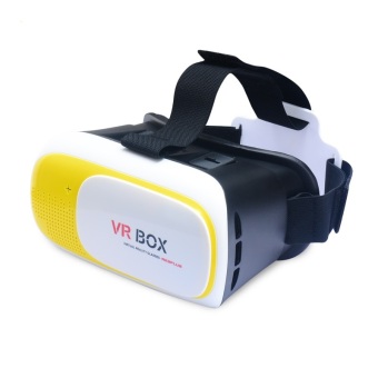 3D VR Box Headset Glasses Virtual Reality Mobile Phone 3D Movies for iPhone 6s/6 plus Samsung and Other 4.7\"-6.0\" Cellphones (Yellow)