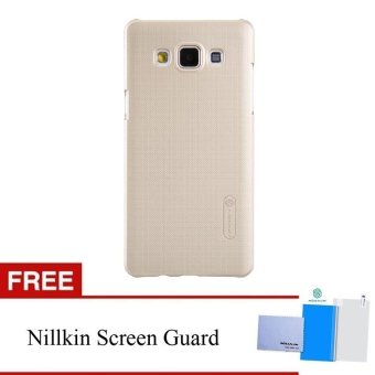 Nillkin Original Super Hard case Frosted Shield for Samsung Galaxy A5 A5000 - Emas + Gratis Anti Gores