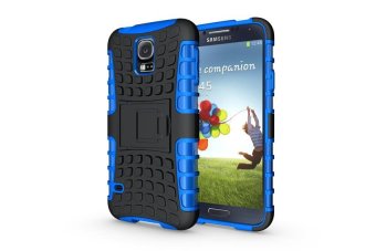 Asuwish Heavy Duty Rugged Armor Case Hybrid Silicone TPU Shockproof Cover with Kickstand for Samsung Galaxy S5 I9600 G900F G900H G900M - intl