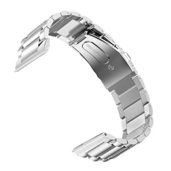 Fashion Portable Replacement Watchband Stainless Steel Watch Band Strap for Samsung Gear S3 Classic Frontier Model Smart Watch Silver - intl