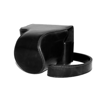 Retro PU Leather Camera Cover for Leica V-LUX (Black)