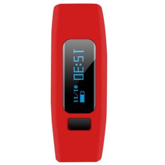 Bluetooth 4.0 Sports Fitness Tracker Sleep Health Monitor Smart Watch(Red) - intl