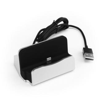 GAKTAI stasiun Desktop Charger dan menyinkronkan pengisian dudukan Cradle Dock iPhone 5/5S 6 7 Plus - International